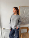 Vicky knit with ribbed details - Grey