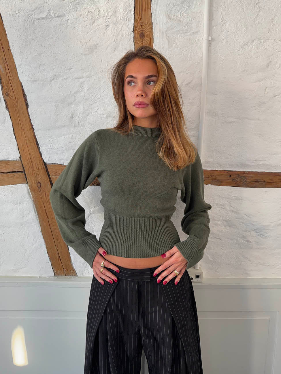 Lior waist fitted knit - Green