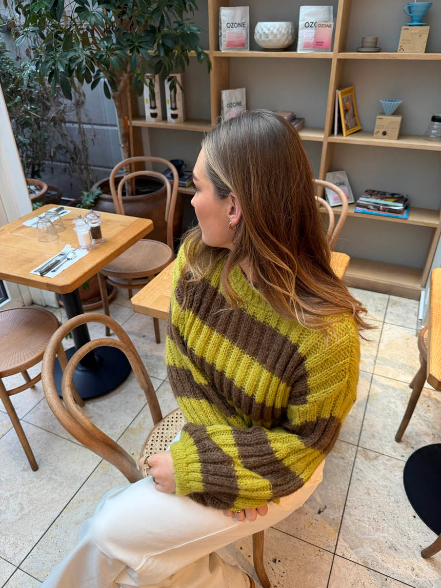 Elowen knit - Green/brown