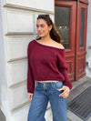 Tendra knit with edge details - Red/white