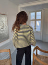 Zeya knit with stripes - Yellow/grey