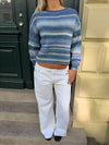 Louna striped knit - White/navy