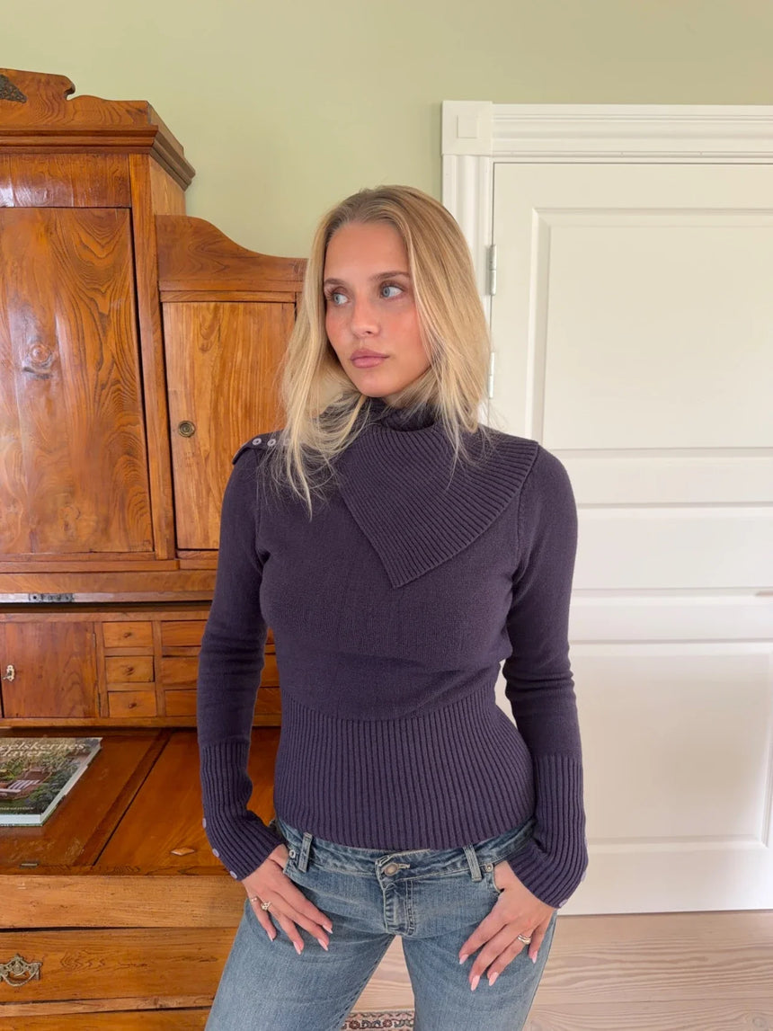 Haydith knit blouse - Purple
