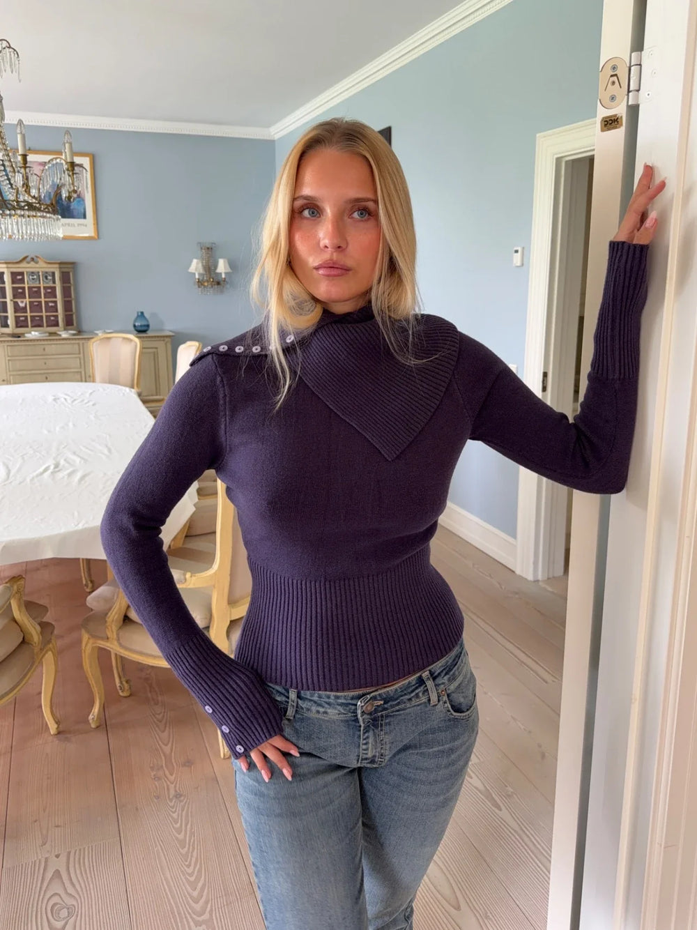 Haydith knit blouse - Purple