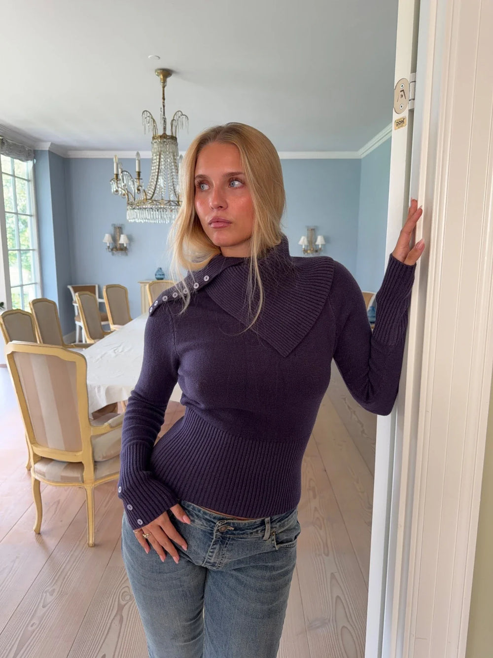 Haydith knit blouse - Purple