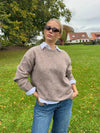 Orla knit blouse - Taupe