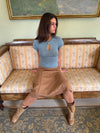 Serena knitted t-shirt - Light blue