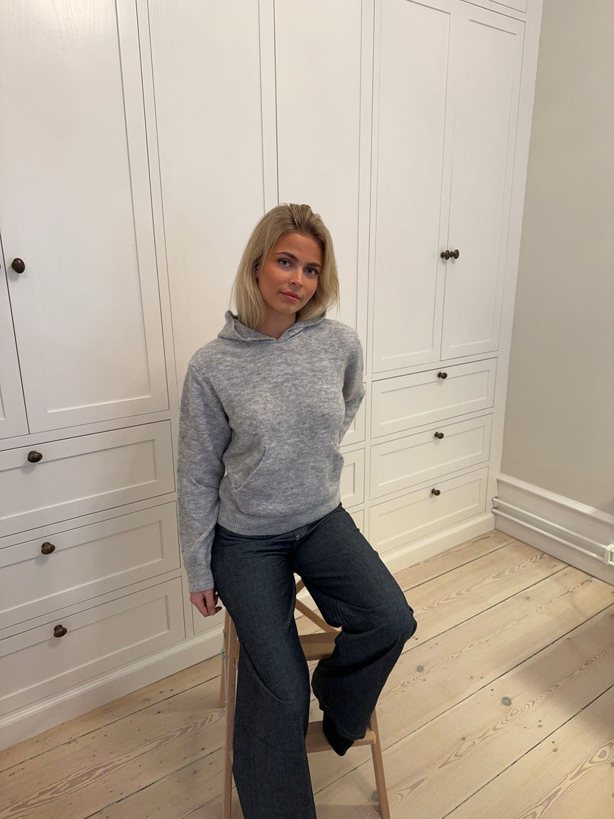Tilly knitted hoodie - Grey