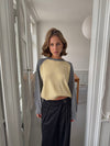 Oliva knit blouse - Grey/yellow