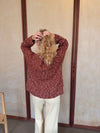 Lunuda knit sweater – Rust/orange