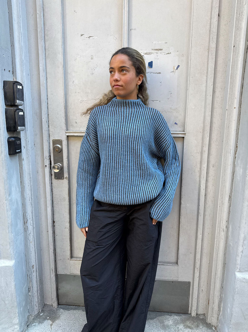 Silkeline turtleneck - Blue