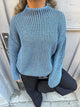 Silkeline turtleneck - Blue