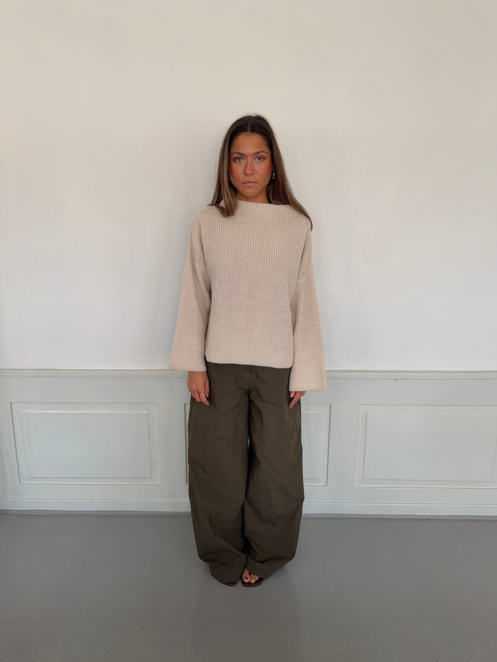 Cholana knit with open back - Beige