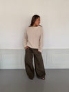 Cholana knit with open back - Beige