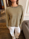 Lulanna knit with stripes - Yellow/brown