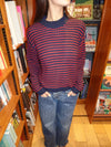 Dalina striped knit - Navy/red