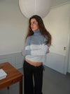 Swela knit with turtleneck - Blue