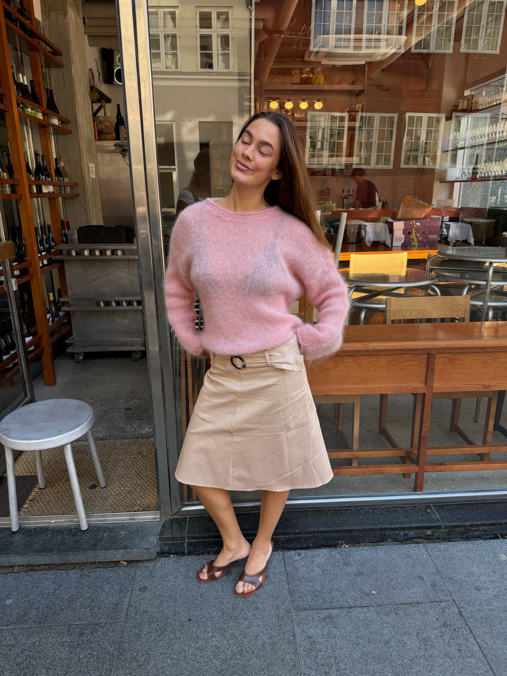 Elara mohair knit - Pink