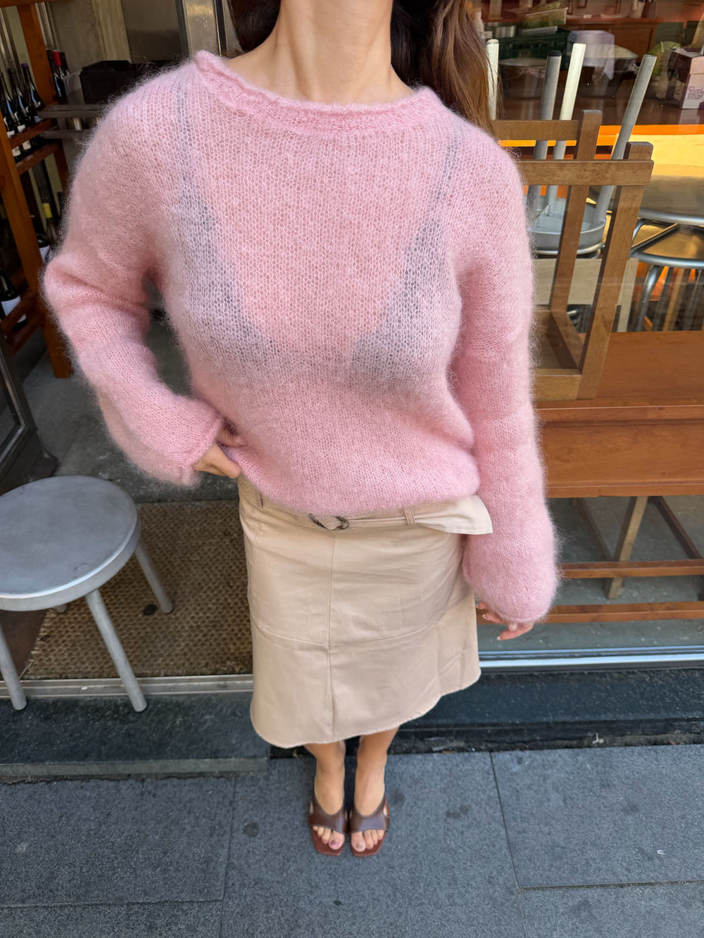 Elara mohair knit - Pink