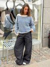 Odetta striped sweater - White/navy