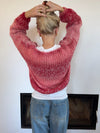 Pastana knitted sweater – Pink/red