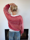 Pastana knitted sweater – Pink/red