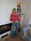 Pastana knitted sweater – Pink/red