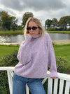 Cally turtleneck knit - Light purple