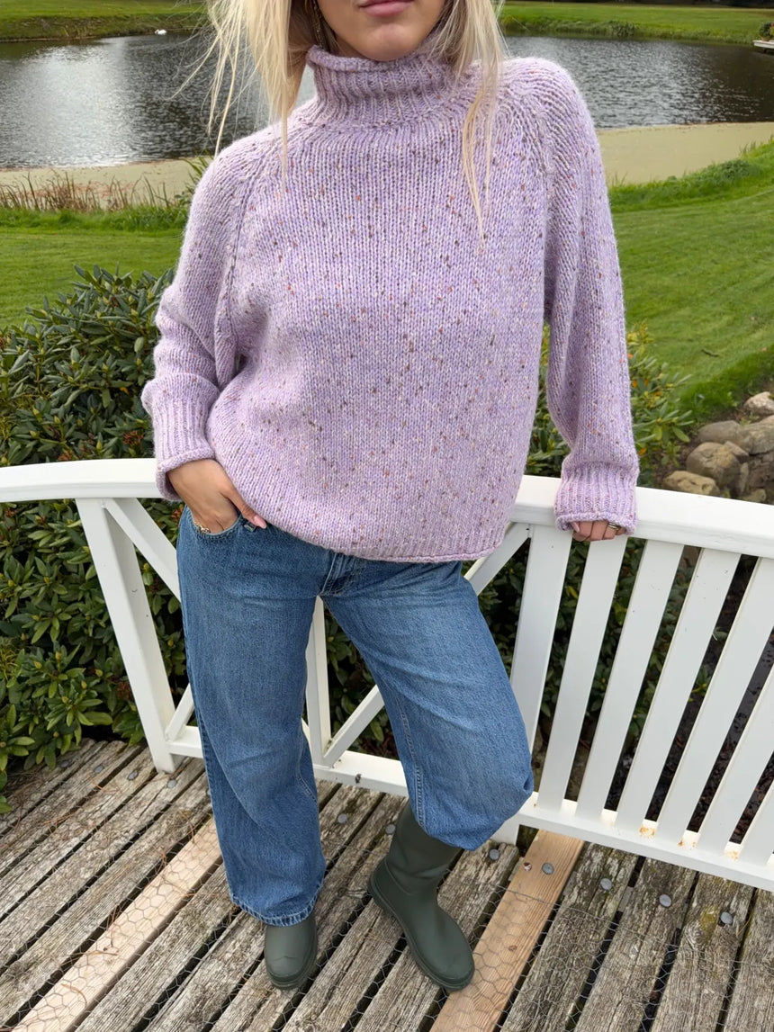 Cally turtleneck knit - Light purple