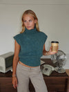 Nivena turtleneck vest - Blue