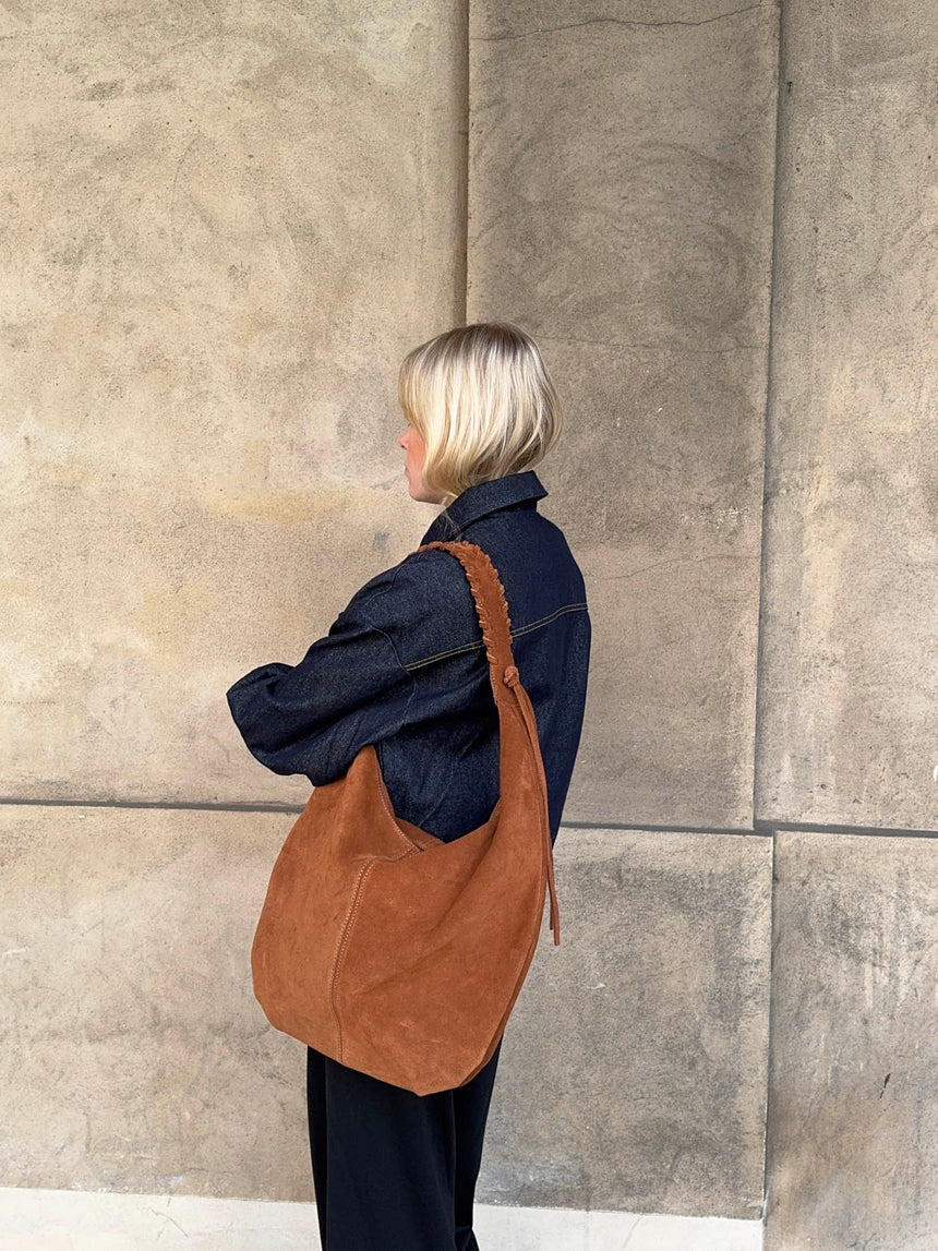 Fiala bag in suede - Brown