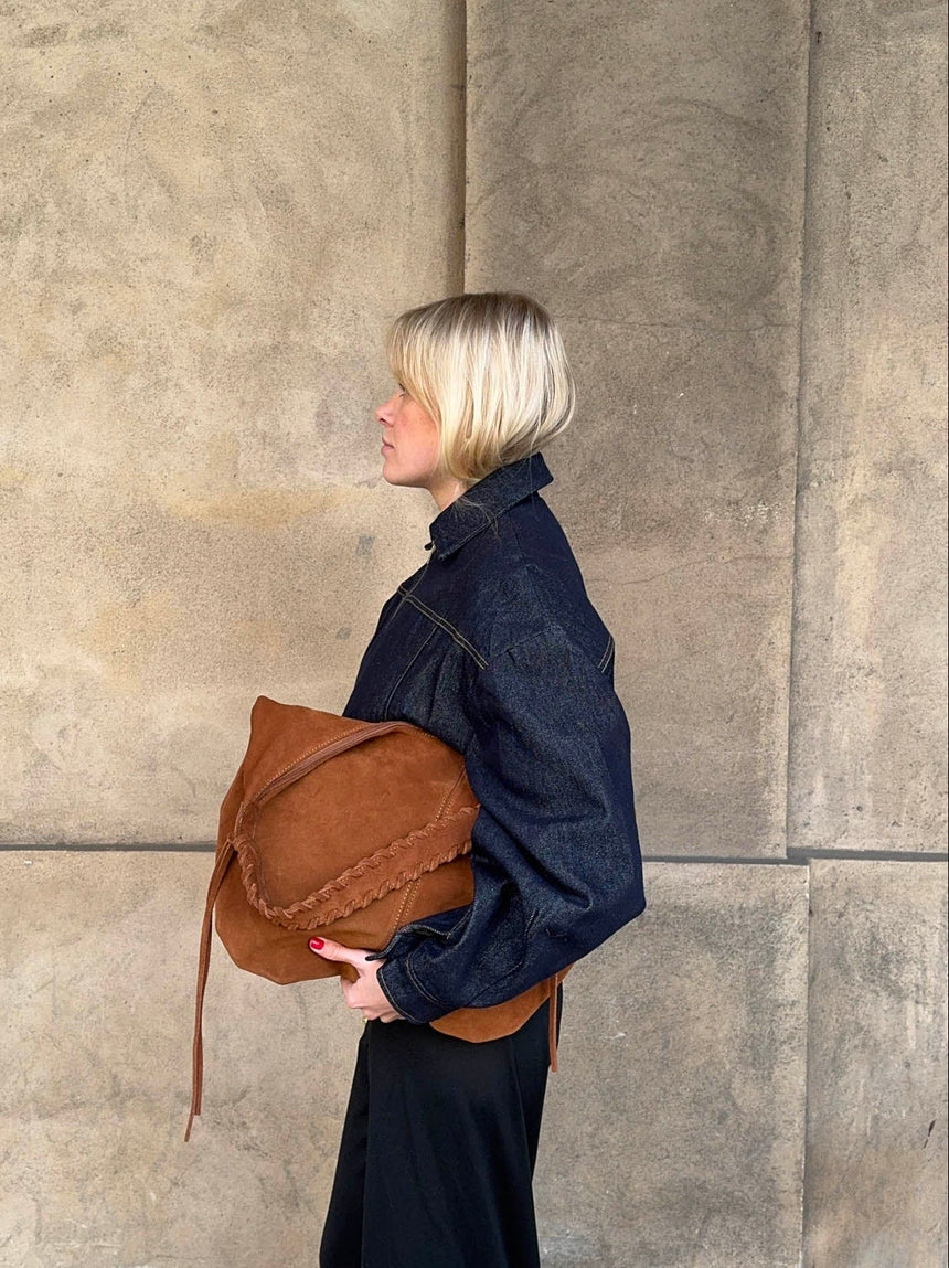 Fiala bag in suede - Brown