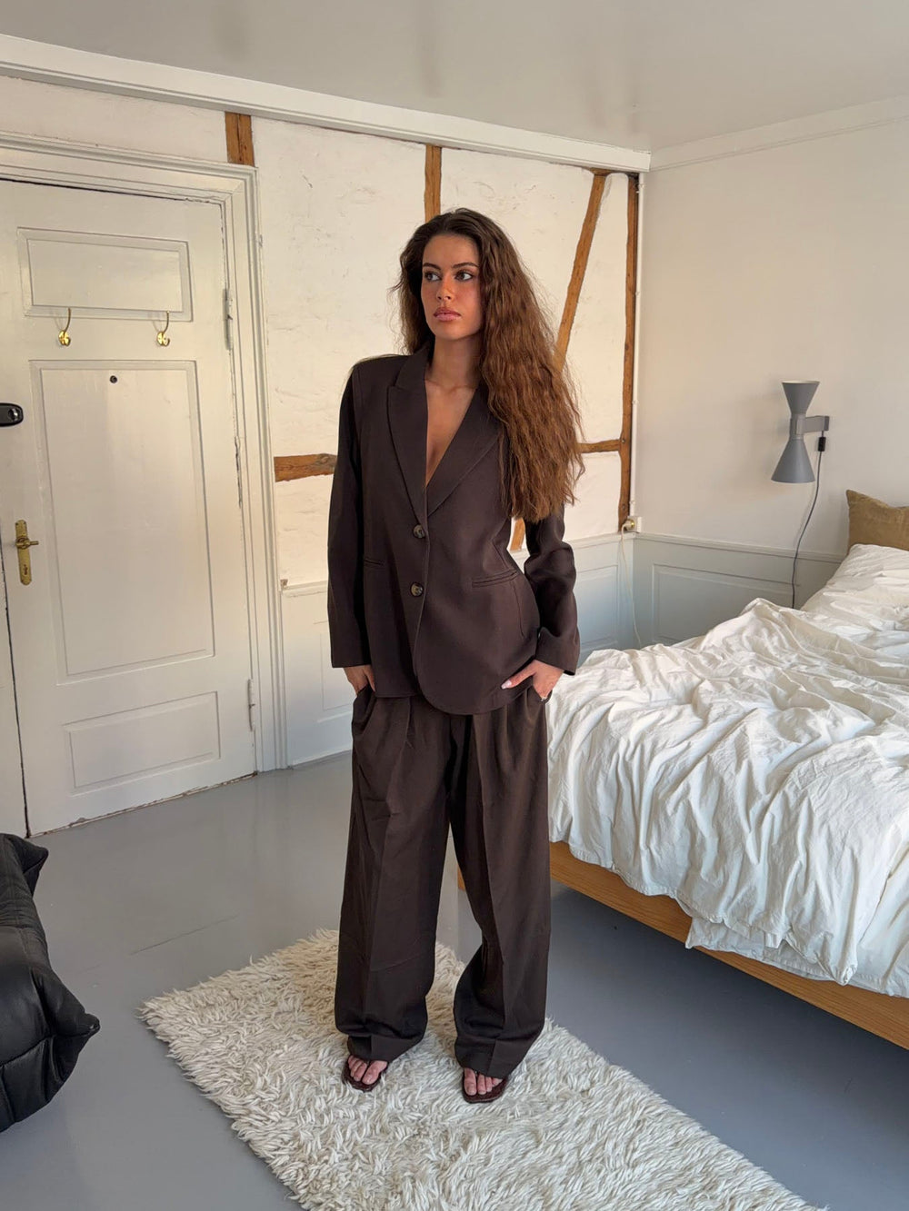 Lulo suit pants - Dark brown