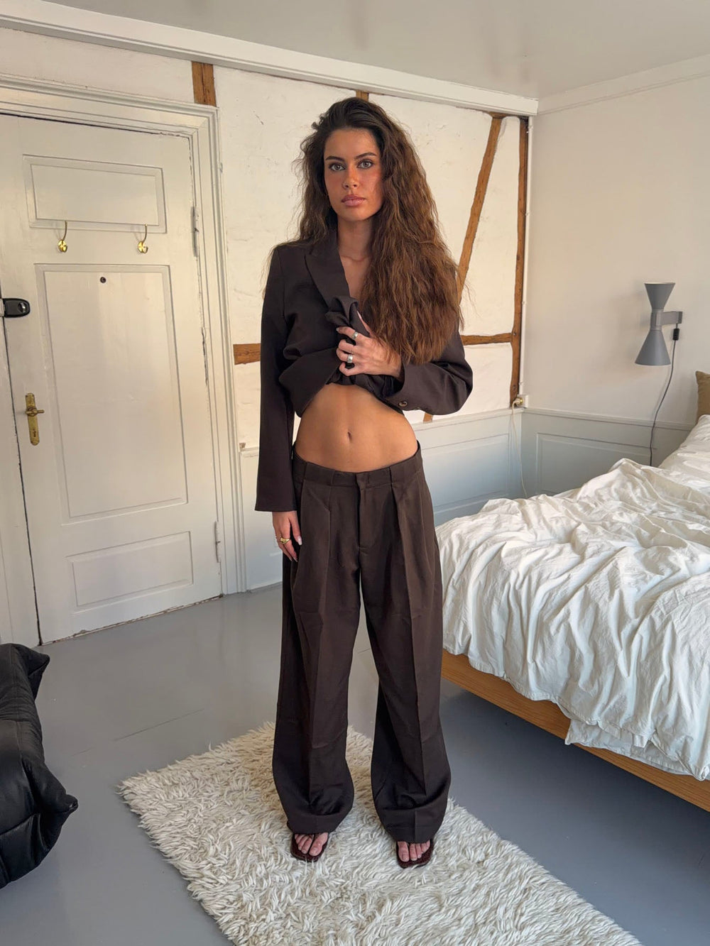 Lulo suit pants - Dark brown