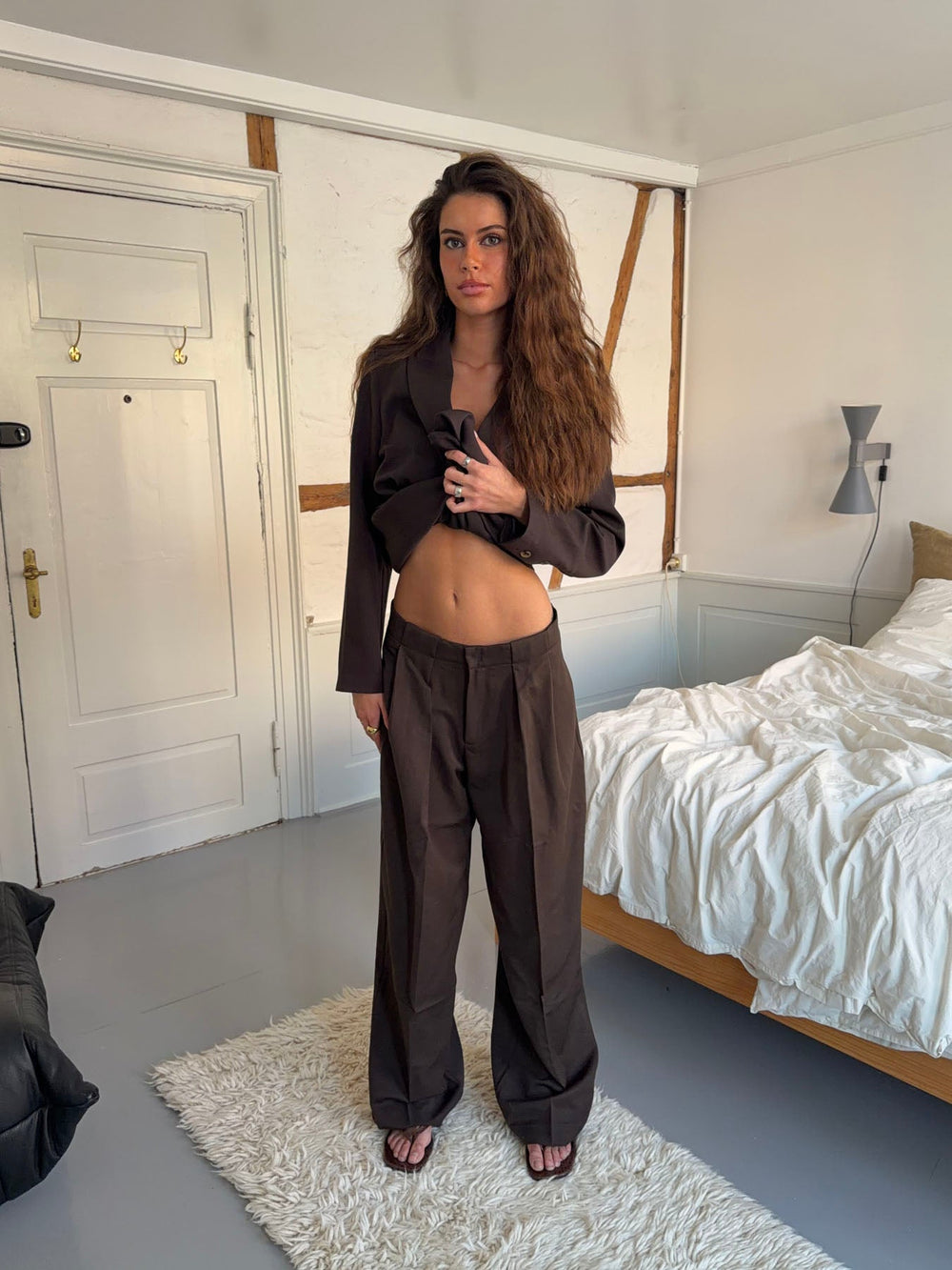 Lulo suit pants - Dark brown