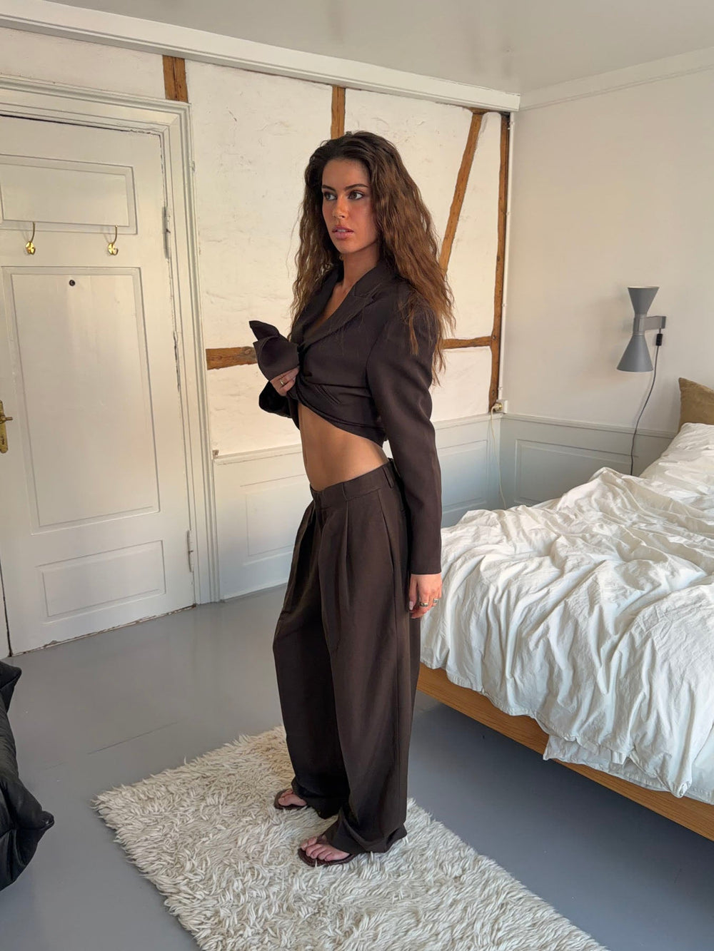 Lulo suit pants - Dark brown