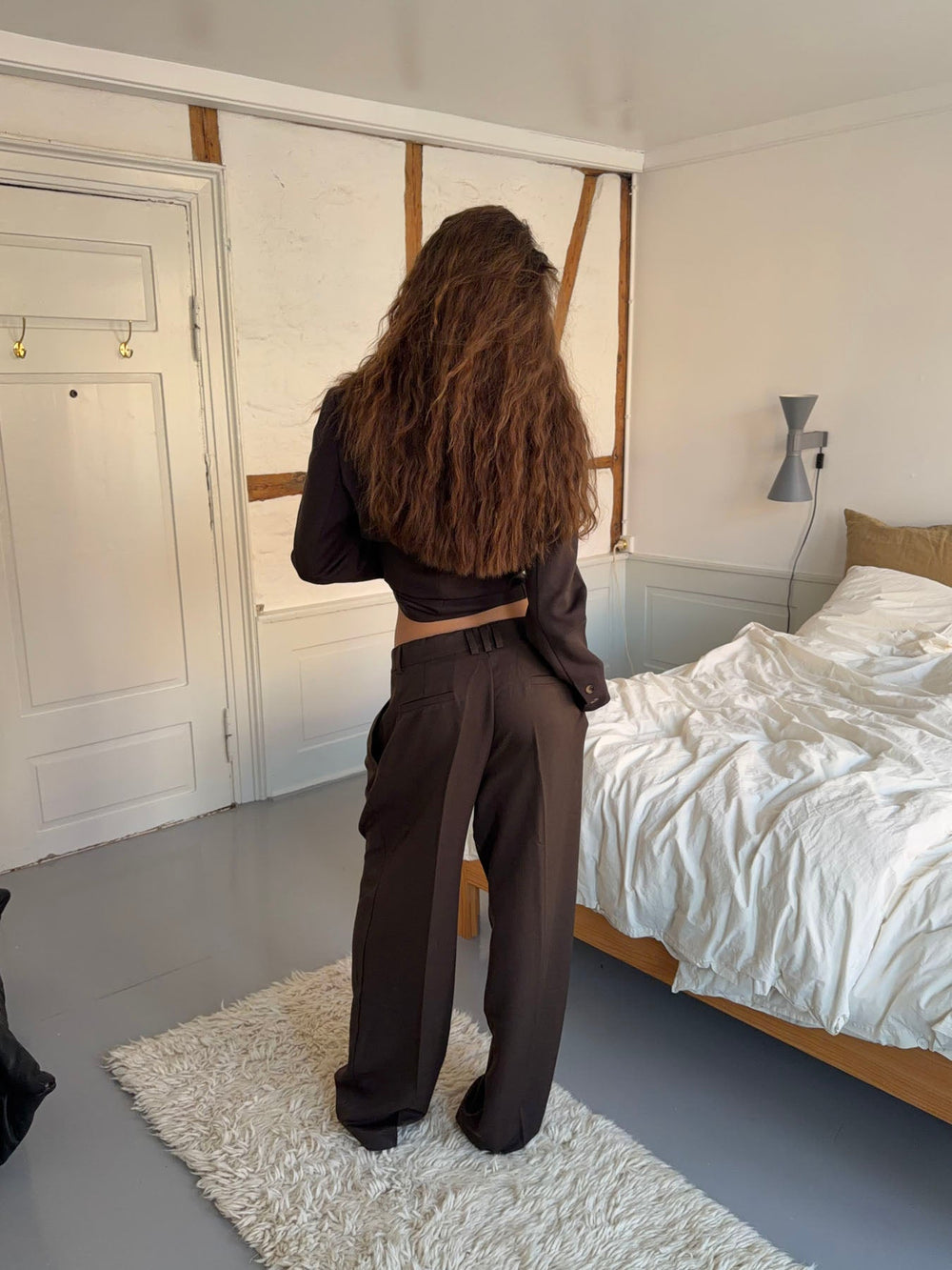 Lulo suit pants - Dark brown