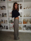 Finnja suitpants with straight legs - Grey