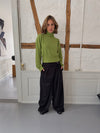 Trina suit pants with buckle detail - Black