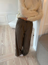 Holga pinstriped suit pants - Brown/white