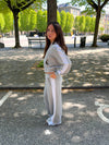 Obban sweatpants with lace - Grey/white