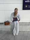 Maja sweatpants with polka dots - Grey/black/white