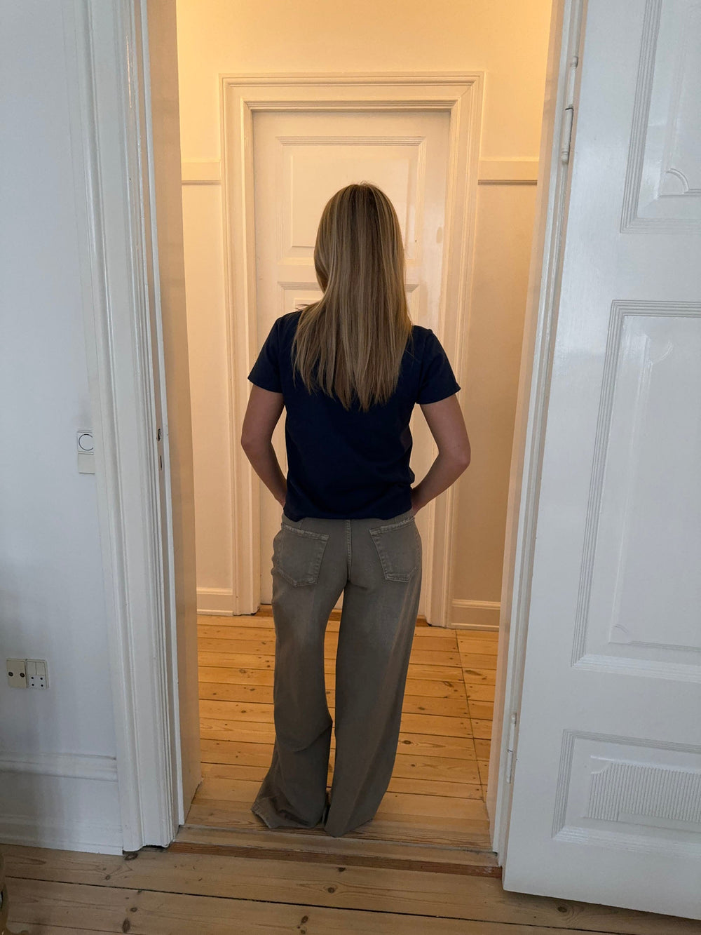 Lilana navy t-shirt w. 97 - Navy/white