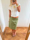 Scandivv t-shirt with buttons - White