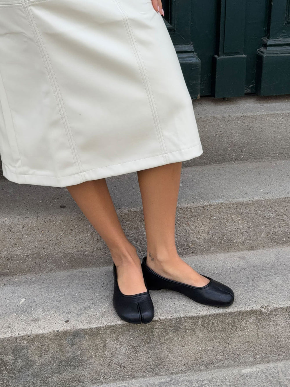Tuvina split toe ballerina - Black
