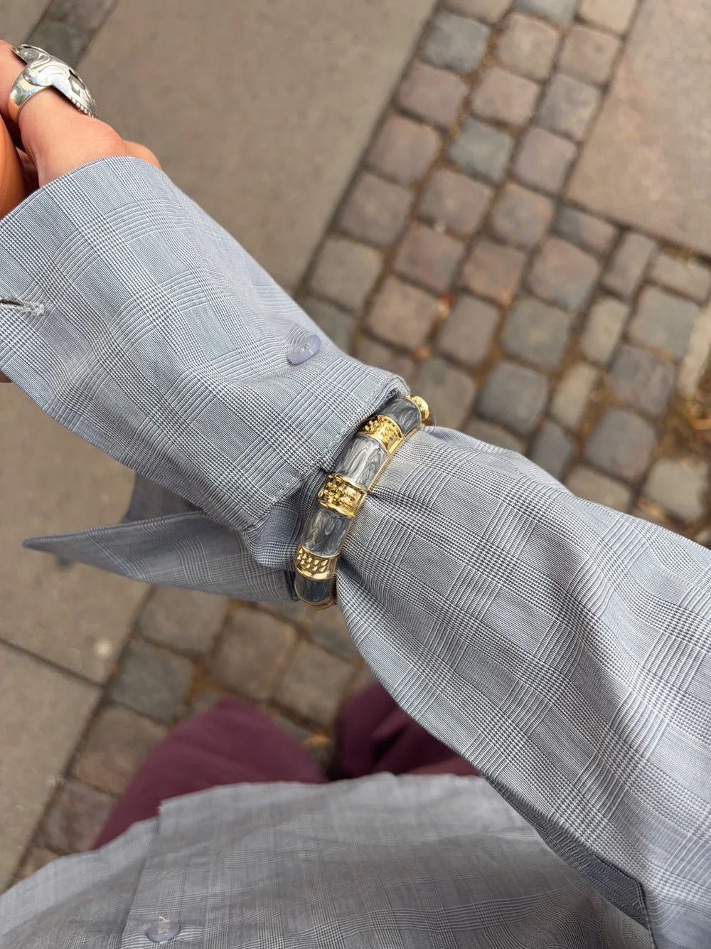 Tamma bracelet - Gold/blue
