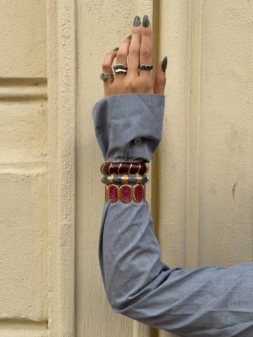 Tamma bracelet - Gold/blue