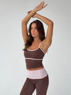 Essential tank top - Espresso/candyfloss