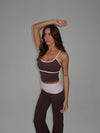 Essential tank top - Espresso/candyfloss