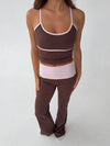 Essential tank top - Espresso/candyfloss